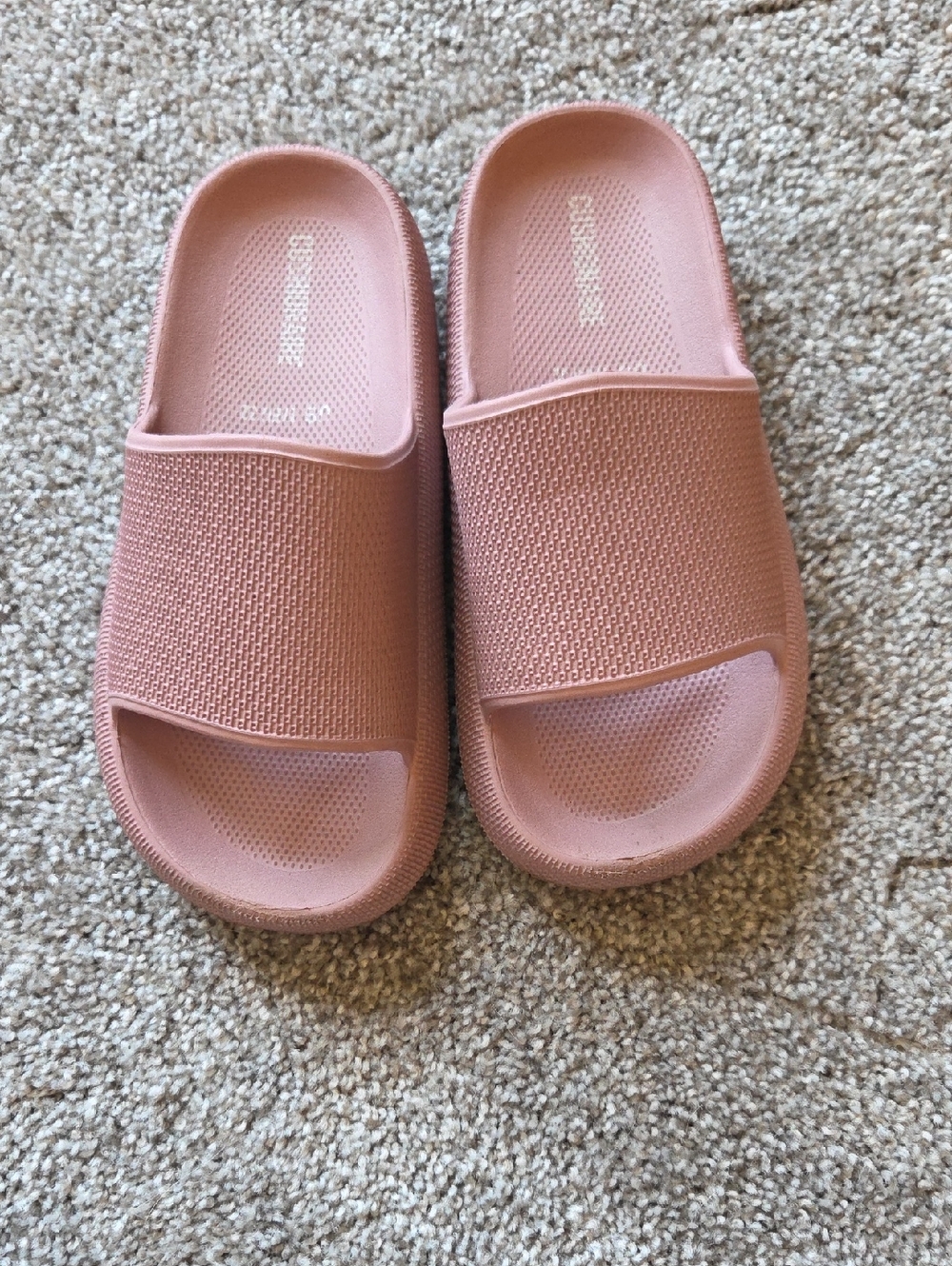 Dusty Pink Slide Sandals